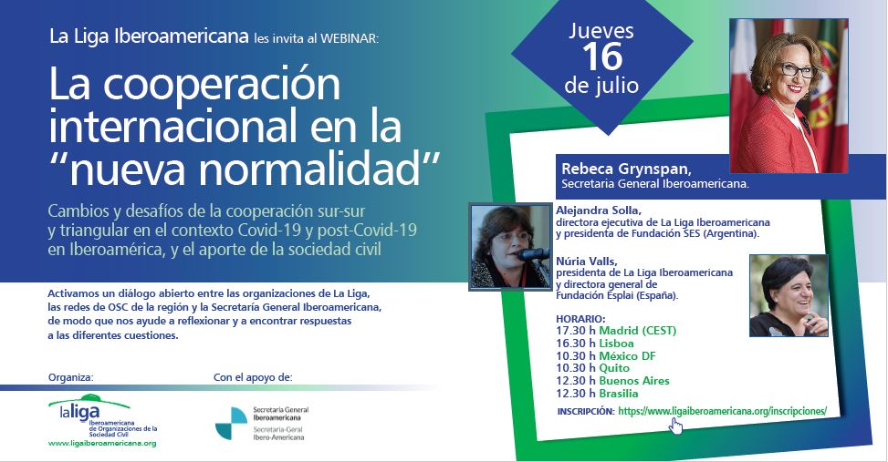 Webinar: La cooperación internacional en la «nueva normalidad»